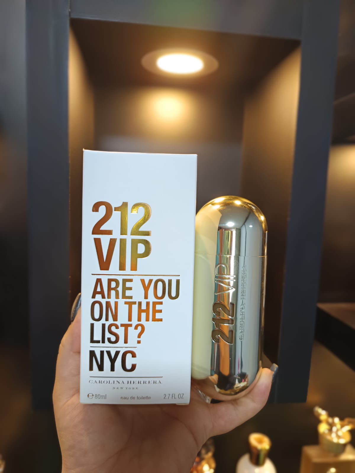 CAROLINA HERRERA 212 VIP DAMA METALICA